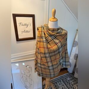 Classy Plaid patterned Poncho